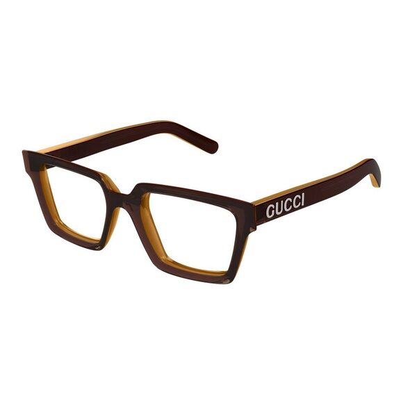 NWT GUCCI GG1725o 002 Brown Brown Eyeglasses - Picture 1 of 2